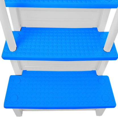 Select Anti-Slip in-Pool Steps, Gray, For Above Ground Swimming Pools, Can Mount To Decks 48 In. To 54 In. H, Safety Stairs Capacity Up To 300 Lbs