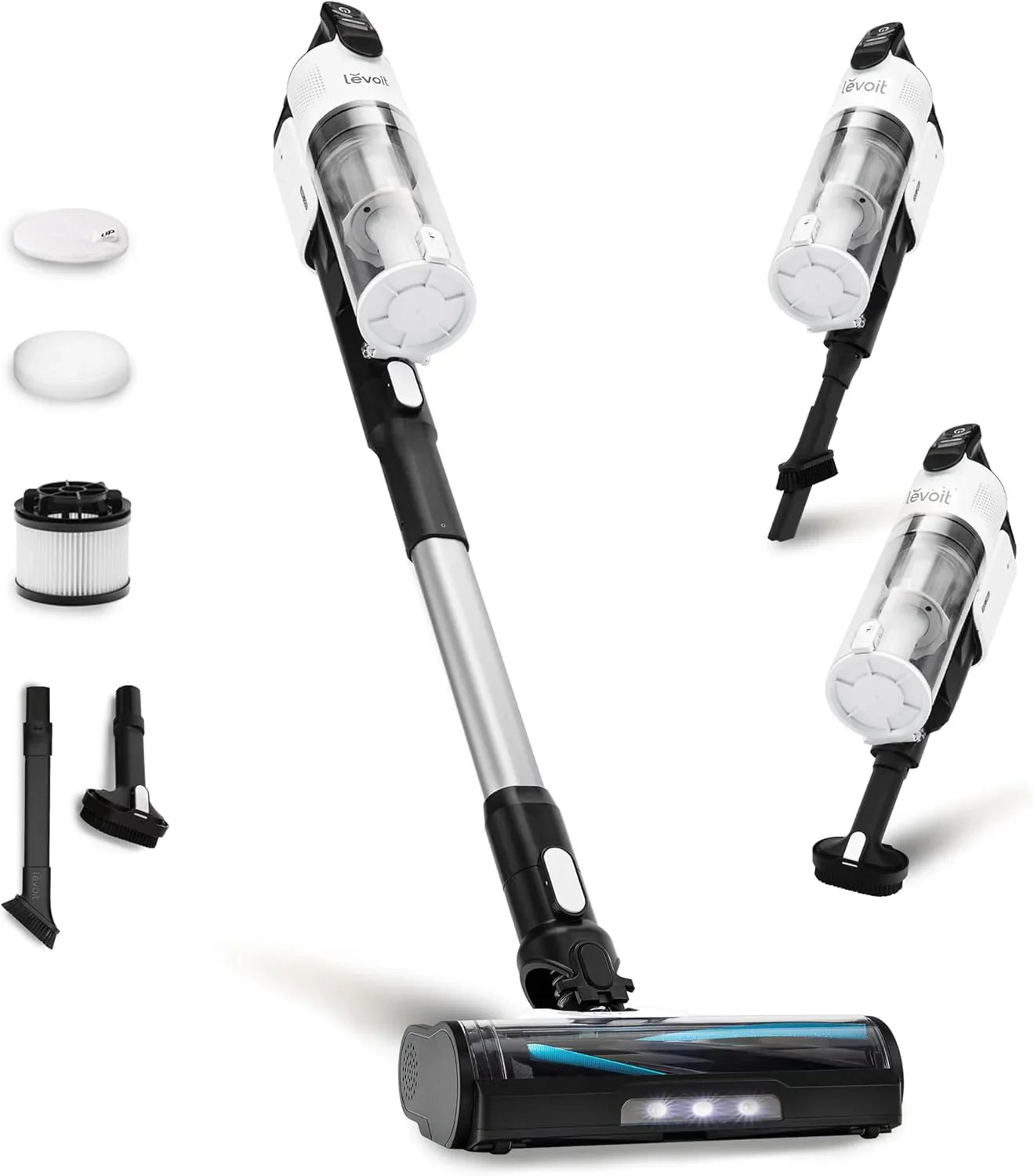 Levoit Cordless Vacuum Cleaner, Stick Vac With Tangle-Resistant Design, Up To 50 Minutes, Powerful Suction, Rechargeable, Lightweight