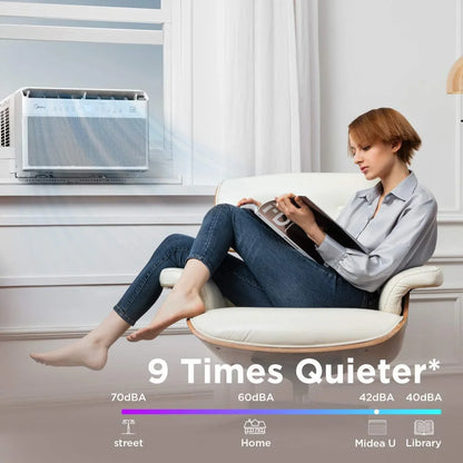 U-Shaped Inverter Window Air Conditioner 12, 000BTU With Open Window Flexibility, Robust Installation, Extreme Quiet, 35% Energy Saving