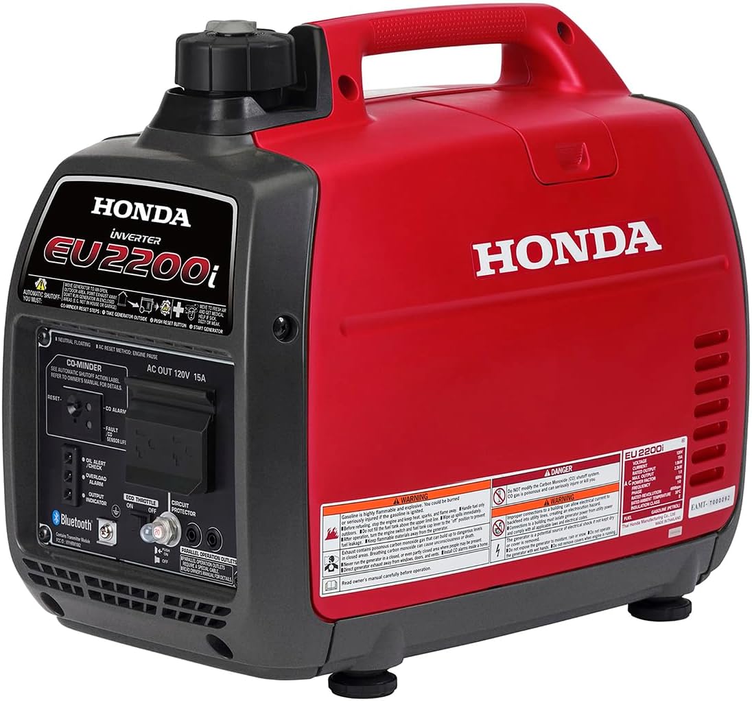 Honda 664240 EU2200i 2200 Watt Portable Inverter Generator With Co-Minder