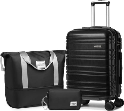 6-piece Luggage Set, Expandable Hardshell Suitcase Set With Spinner Wheels, Lightweight Rolling Luggage Set
