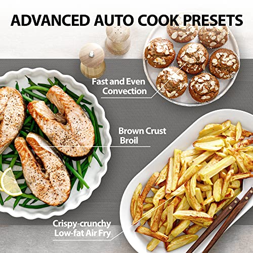 Toshiba Air Fryer Combo 8-in-1 Countertop Microwave Oven, With Convection, Broil, Odor Removal Mode, 12.4 In. Position Memory Turntable