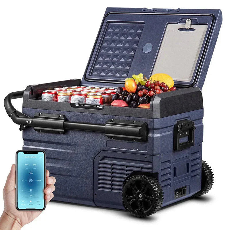 12 Volt 37 Qt. Portable Car Refrigerator, Car Freezer For Outdoor, Camping, Travel, RV, App Control