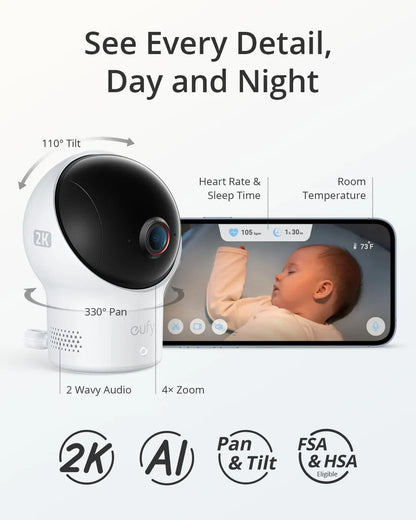 Eufy Baby Smart Sock S320 Baby Monitor With 2K Camera