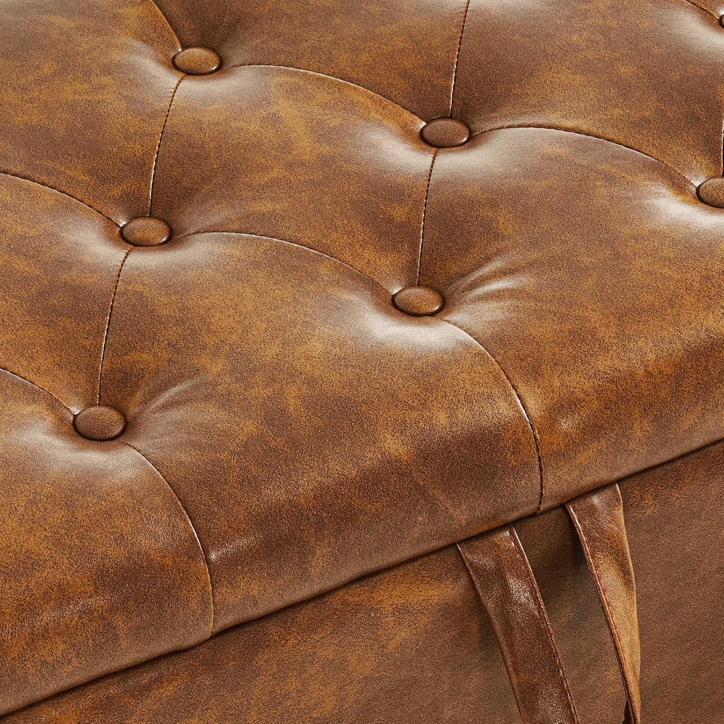 Furniliving Modern Storage Ottoman Bench