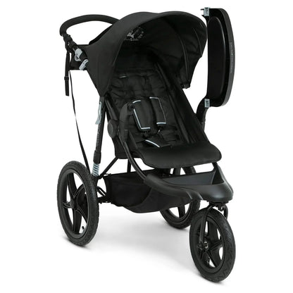 Delta Children Apollo Jogging Stroller Shock Absorbing Frame With Large Canopy Recline