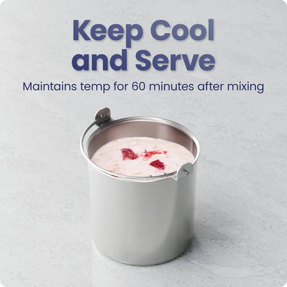 Iceman By Chefman Ice Cream Maker, No Pre-Freezing With Built-In Compressor, Makes Ice Cream, Froyo, Sorbet, Sherbet, Italian Ice, Frozen Yogurt