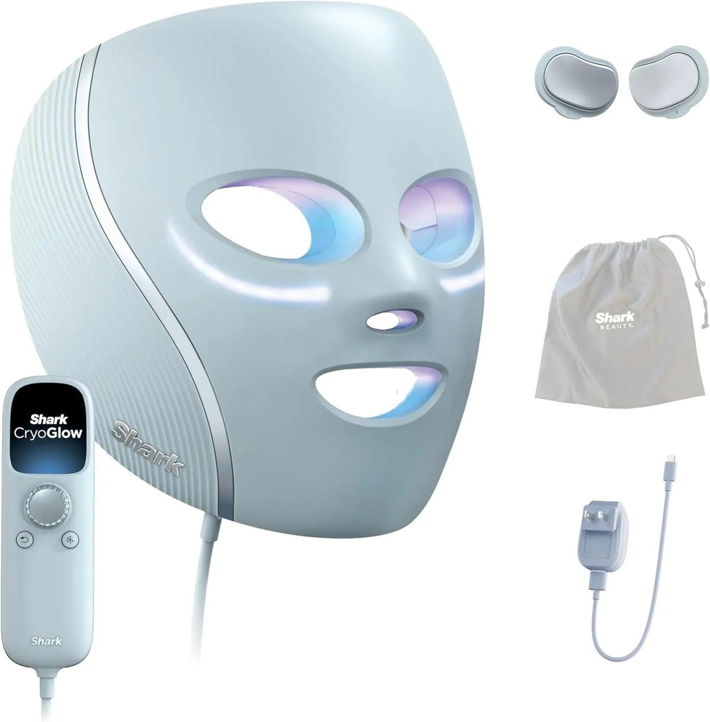 Shark CryoGlow LED Face Mask With Under-Eye Cooling, Anti-Ageing And Blemish Repair