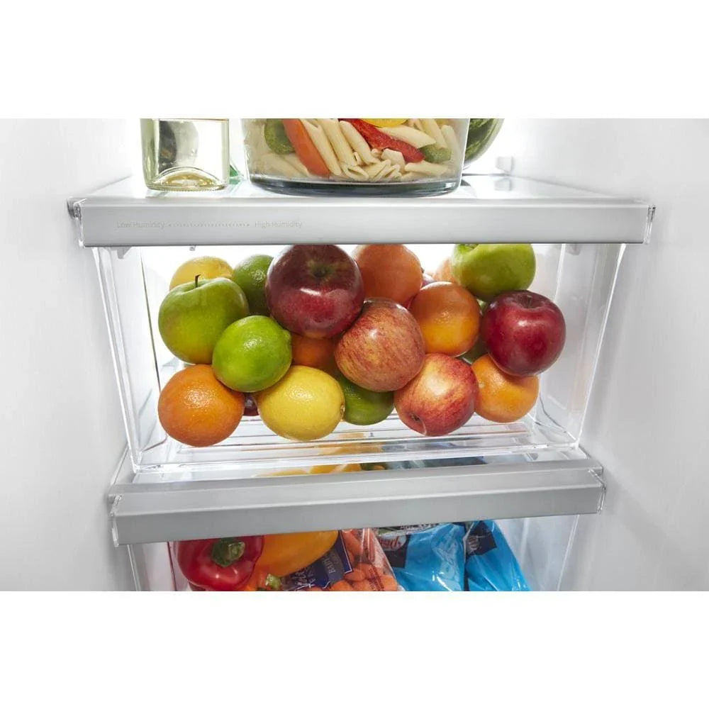 36-Inch Wide Side-by-Side Refrigerator- 24 Cu. Ft. Stainless Steel