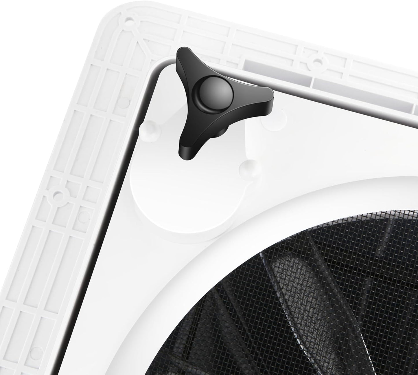 MaxxAir 10 Speed Roof Vent Fan 12V With Thermostat, Rain Sensor, Remote And App Control, 14 In. x 14 In. Reversible Powered Lift