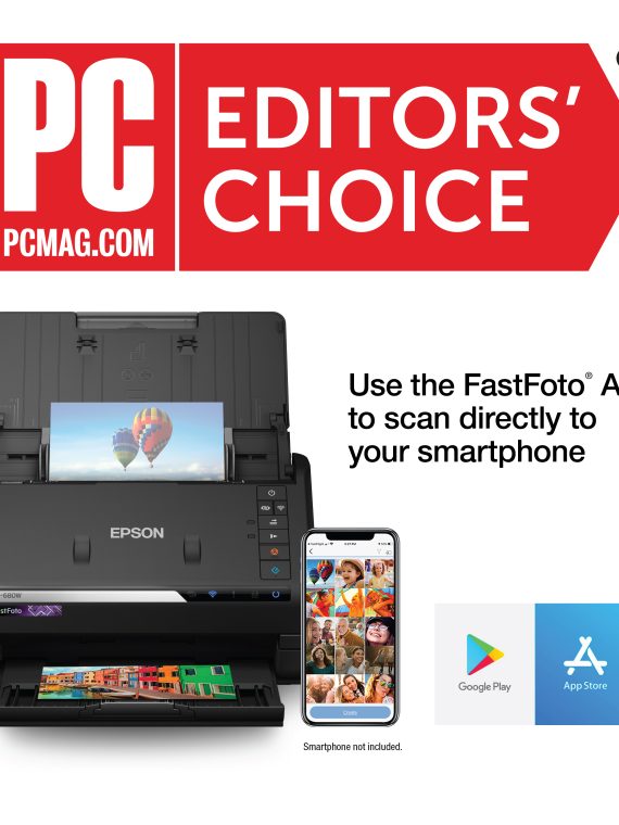 FastFoto FF-680W Wireless High-Speed Photo Scanning System, Black