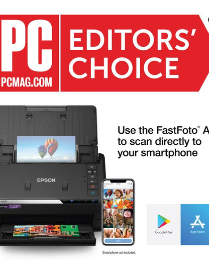 FastFoto FF-680W Wireless High-Speed Photo Scanning System, Black