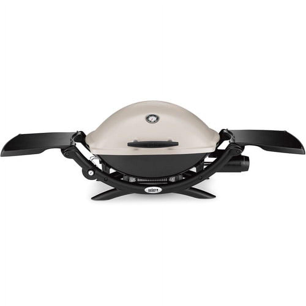 Weber Q 2200 Portable Gas Grill, 1-Burner, Titanium, 12,000 BTU, 280 Sq. In. Cooking Area