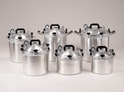 All American 930 Canner Pressure Cooker, 30 Qt., Silver
