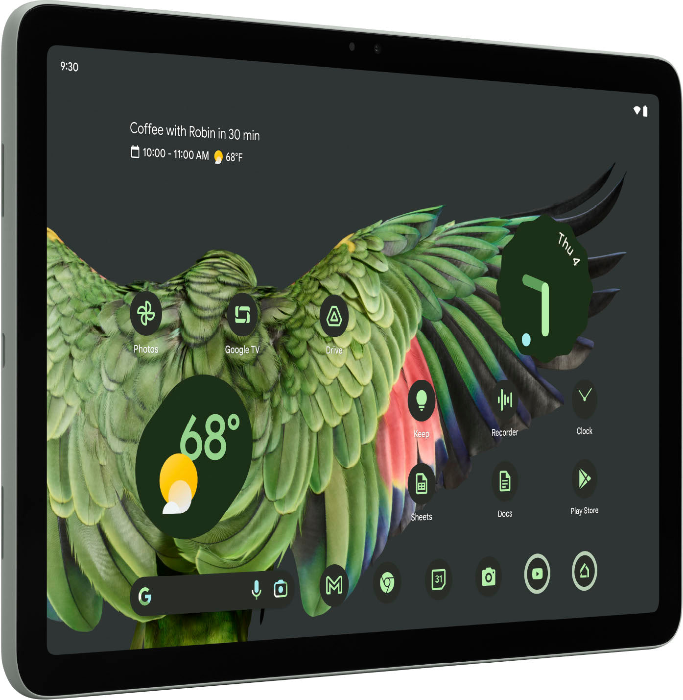 Google- Pixel Tablet With Charging Speaker Dock- 11 In. Android Tablet- 256GB- Wi-Fi- Hazel