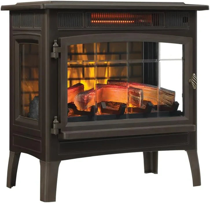 Duraflame Freestanding Electric Fireplace Stove Heater With 3D Flame Effect