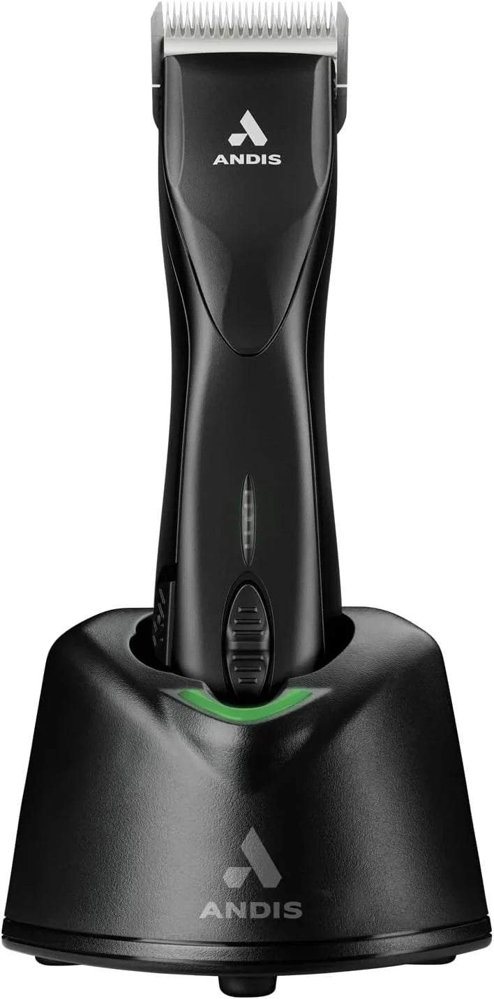 79170 Pulse Zr II 5-Speed Detachable Blade Clipper, Cordless Animal/Dog Grooming, Removable Lithium Ion Battery, LED Charge Light, Black