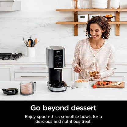 Ninja NC301 CREAMi Ice Cream Maker, For Gelato, Mix-Ins, Milkshakes, Sorbet, Smoothie Bowls And More, 7 One-Touch Programs, With
