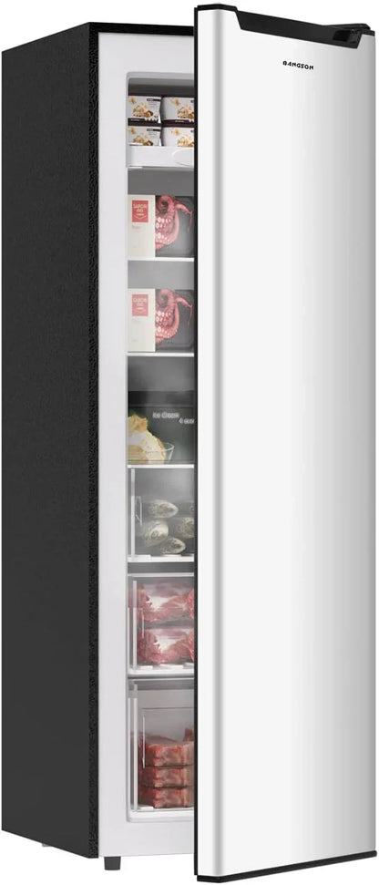 Bangson Upright Freezer 7.0 Cu. Ft. Stand Up Freezer Convertible Upright Freezer/Refrigerator