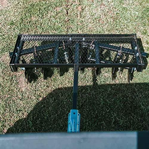 Titan Distributors Inc. 4-Ft Notched Disc Harrow Attachment Pull Behind For ATV And UTV 2-in Towball Hitch NO250072