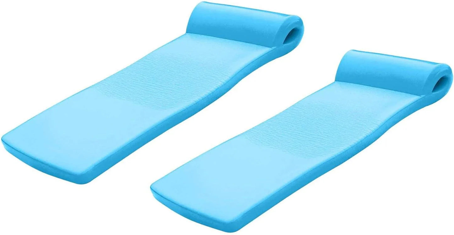 Adult Outdoor Swimming Pool Lounger Raft, 2 Pack