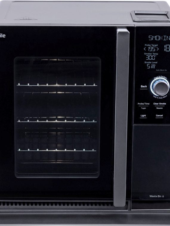 GE Profile, Smart Indoor Smoker, Black