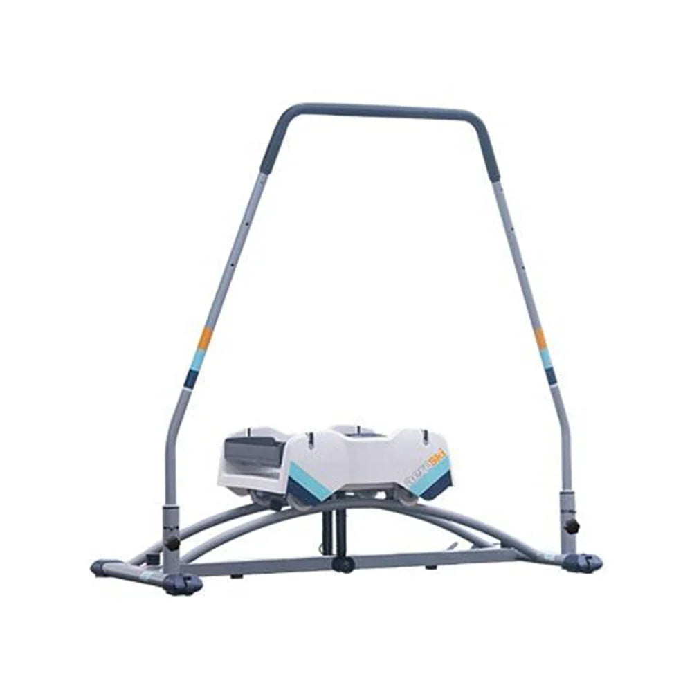 Aeroski 2.0 Ski Fitness Workout Machine With Recoil Spring Resistance Gray