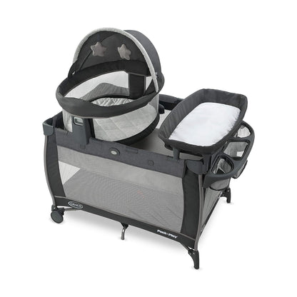 Graco Pack 'N Play Close2Baby Bassinet Playard Features Portable Bassinet Diaper Changer And More Derby