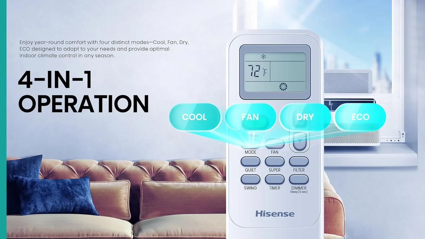 Hisense 8,000 BTU Smart Inverter Window Air Conditioner Bracket