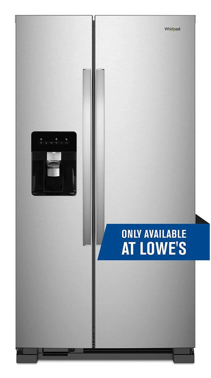 36-Inch Wide Side-by-Side Refrigerator- 24 Cu. Ft. Stainless Steel