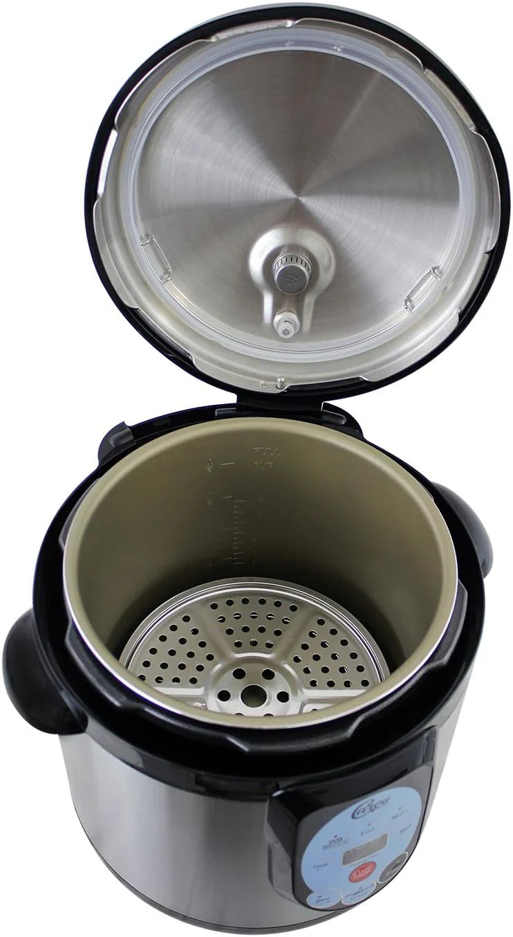 Carey DPC-9SS Smart Electric Pressure Cooker And Canner, Stainless Steel, 9.5 Qt