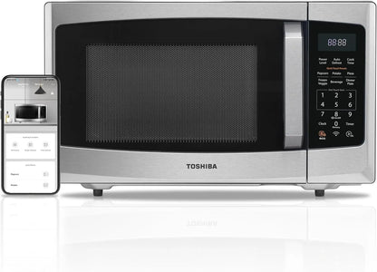 Toshiba 4-in-1 ML-EC42P, SS Countertop Microwave Oven, Smart Sensor, Convection, Air Fryer Combo, Mute Function