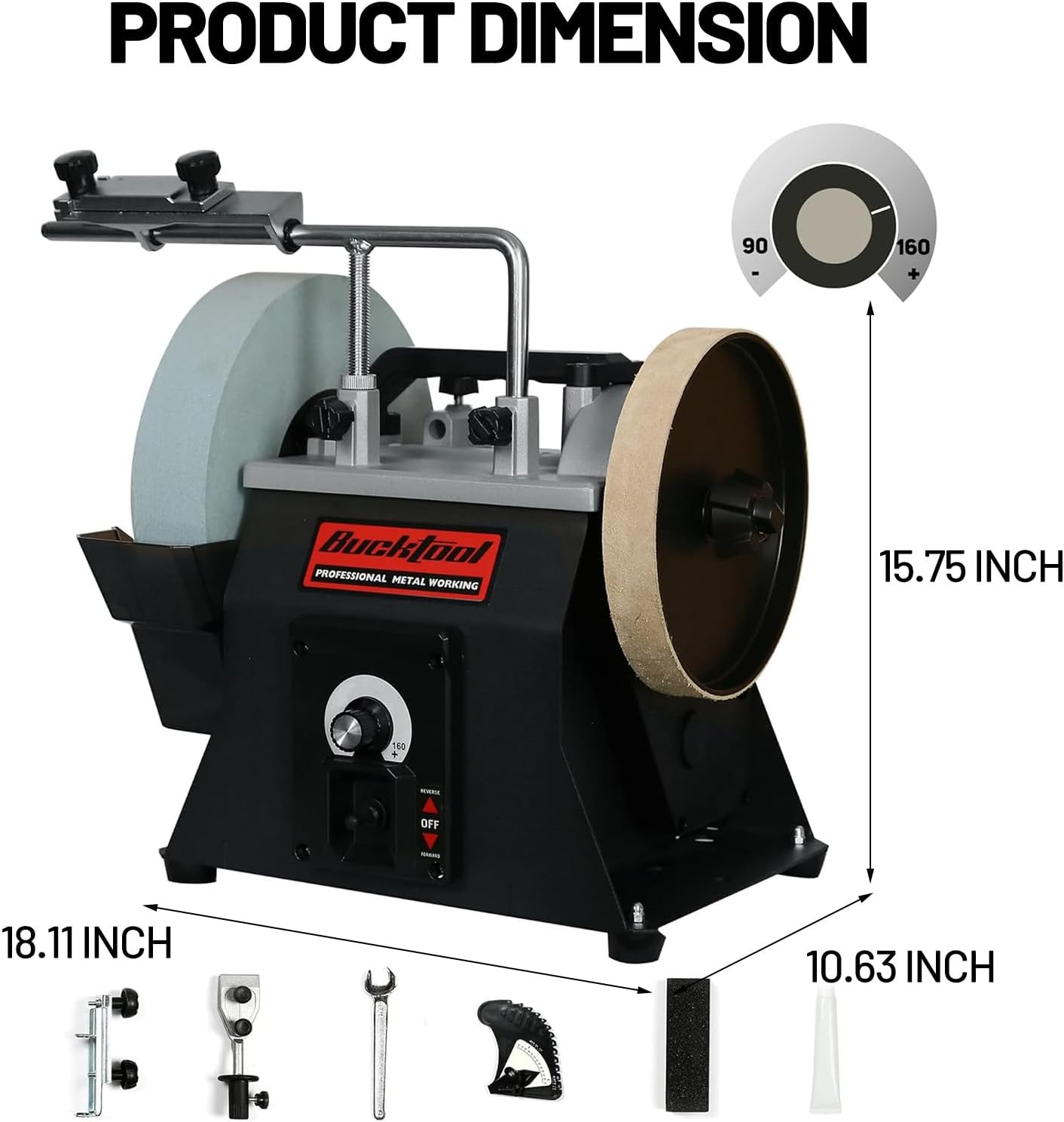 Bucktool 10 In. Wet Sharpening System, Variable Speed, SCM8103