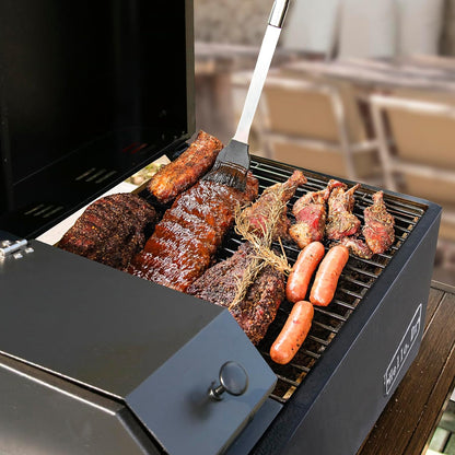 Portable Wood Pellet Grill And Smoker, Electric Outdoor 8-in-1 Tabletop Grills For RV Camping Tailgating RV Cooking Bbq