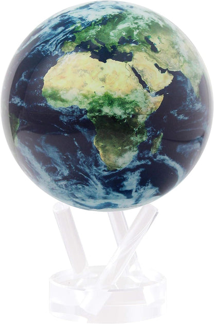 Mova 4.5 In. Self-Rotating Globe Earth With Clouds, Light Powered