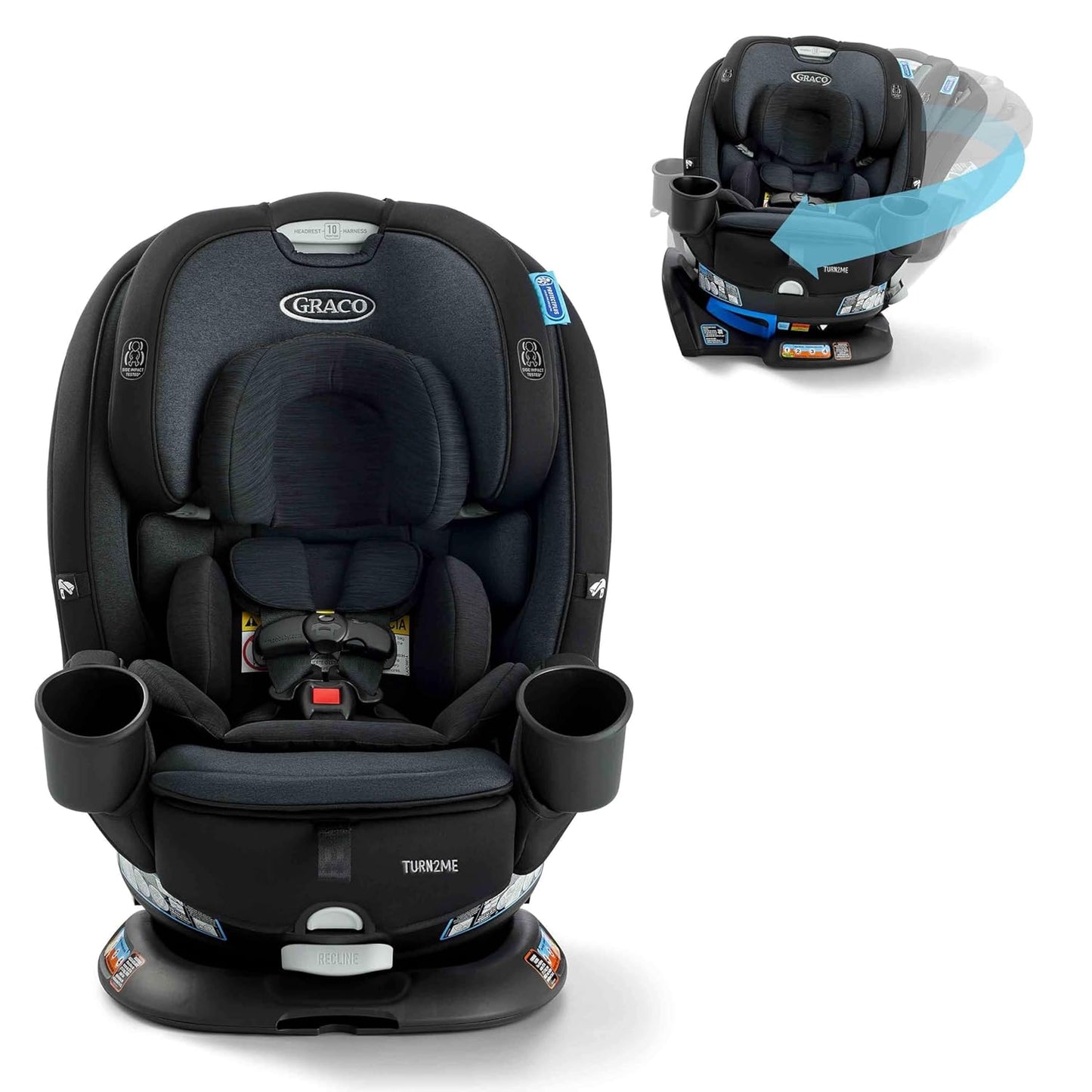 Graco Turn2Me 3-in-1 Rotating Convertible Car Seat, Cambridge