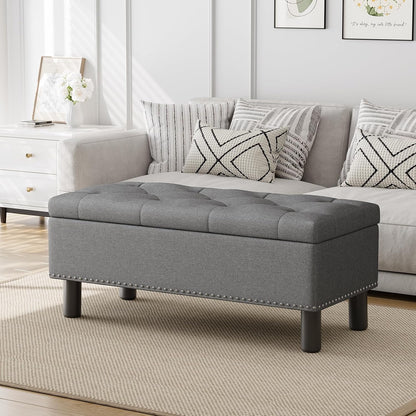 Furniliving Modern Storage Ottoman Bench