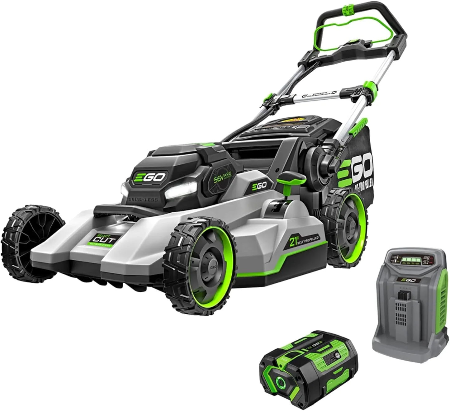 Ego Power Plus Electric Lawn Mower, Self-Propelled Cordless With Select Cut And Touch Drive