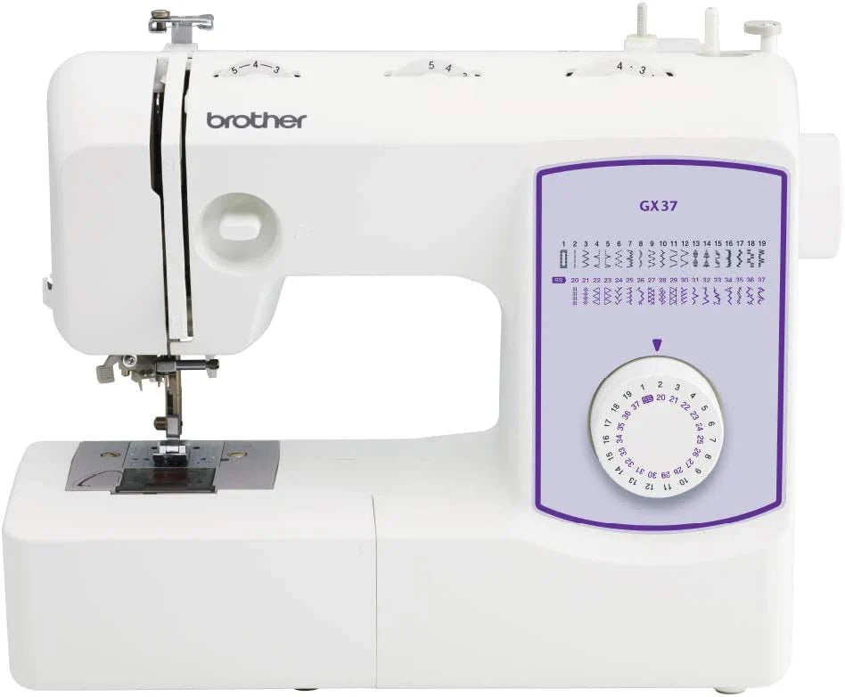 Brother Sewing Machine, GX37, 37 Built-In Stitches, 6 Sewing Feet Included