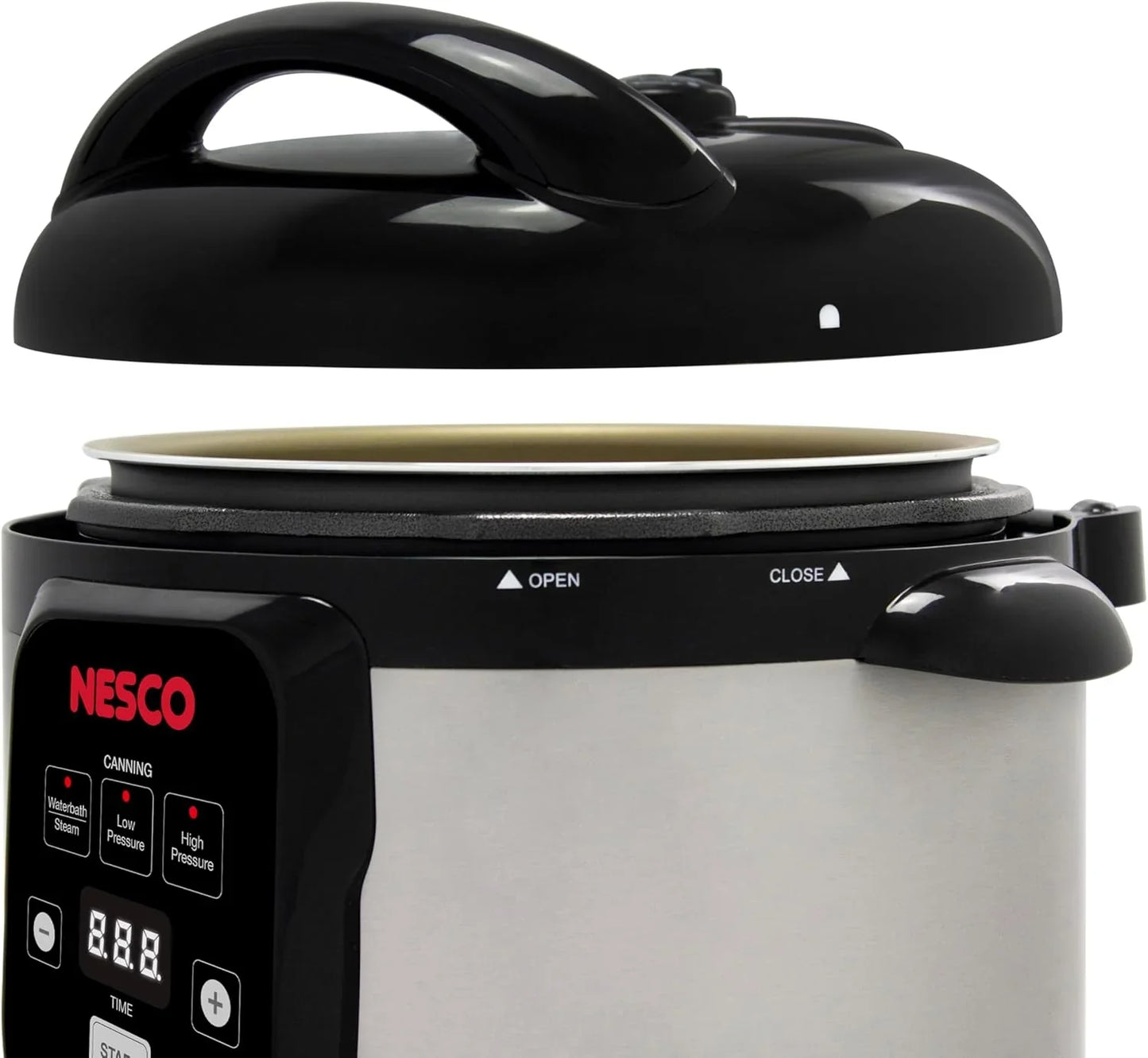 Nesco NPC-9 Smart Electric Pressure Cooker And Canner, Stainless Steel, 9.5 Qt