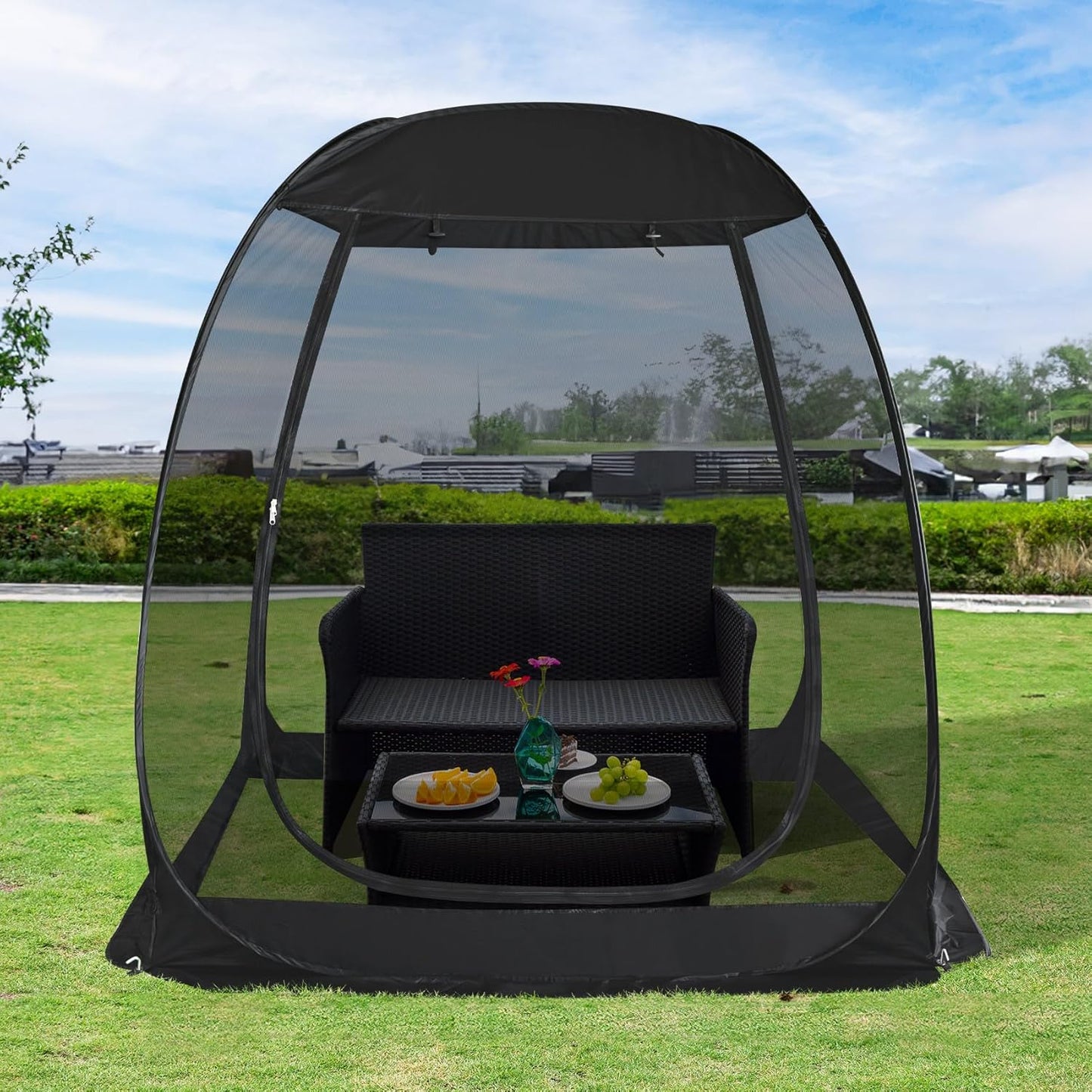 Alvantor Pop Up Screen House Gazebo With Mosquito Netting, Instant UV Resistant Sun Shelter