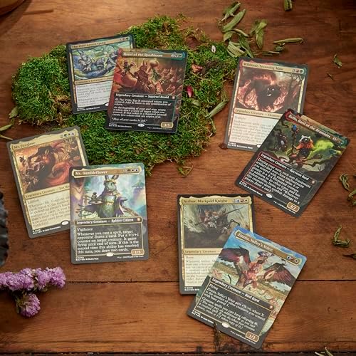 Magic, The Gathering Bloomburrow Commander Deck Bundle, Includes All 4 Decks, Animated Army Family Matters Peace Offering And Squirreled Away