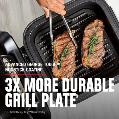 George Foreman Beyond Grill锟 7-in-1 Electric Indoor Grill With Air Fry Technology, MCAFD800D, Black, Large