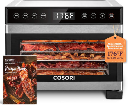 Cosori Food Dehydrator Bigger Than 7 Trays With Large 6.5 In. Drying Space 600W Power
