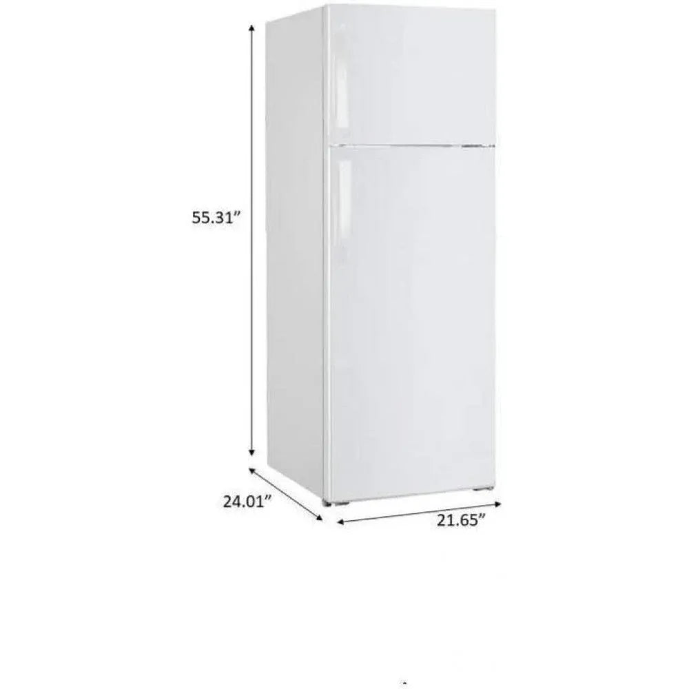 Premium 7.1 Cu. Ft. Frost Free Top Freezer Refrigerator In Stainless Steel Look