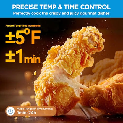 Midea Flexify French Door Toaster Oven Air Fryer Combo, 26.4 Qt, Extra Large Air Fryer Countertop Oven 10-in-1 Combo