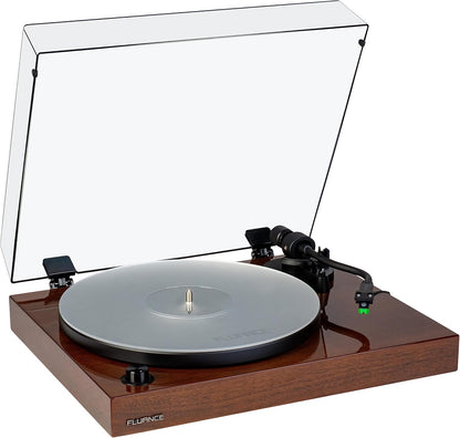 Fluance RT81 Plus Vinyl Turntable, VM95E Cartridge, Walnut