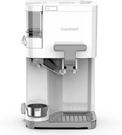 Cuisinart Soft Serve Ice Cream Machine- Mix It In Ice Cream Maker For Frozen Yogurt, Sorbet, Gelato, Drinks 1.5 Quart, White, ICE-48