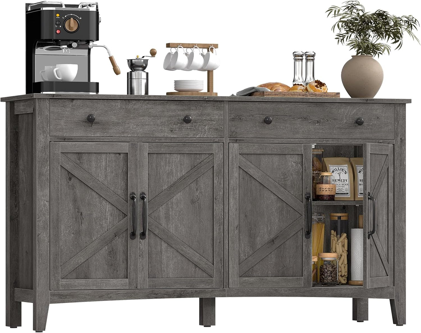 Vasagle Liry Collection- Storage Cabinet, Buffet Cabinet, Sideboard, Credenza