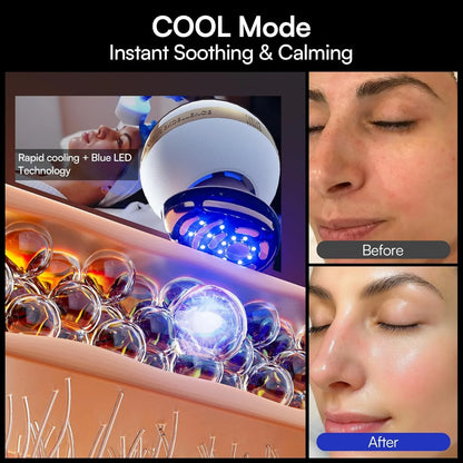 Inia Sphera Upgraded 8-in-1 Microcurrent Facial Device For Face And Neck Red Light